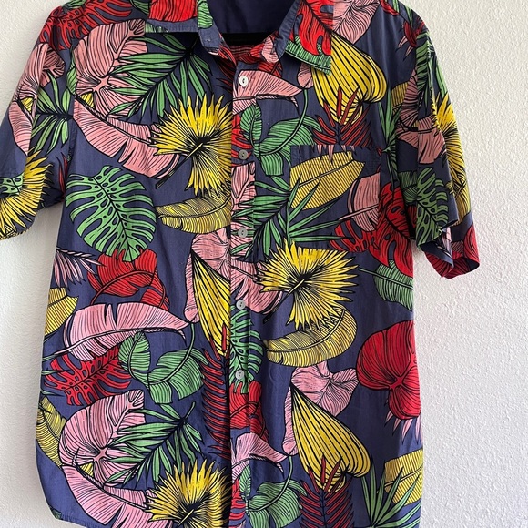 Ocean Current Other - Tropical Print Men's Shirt - Multicolor